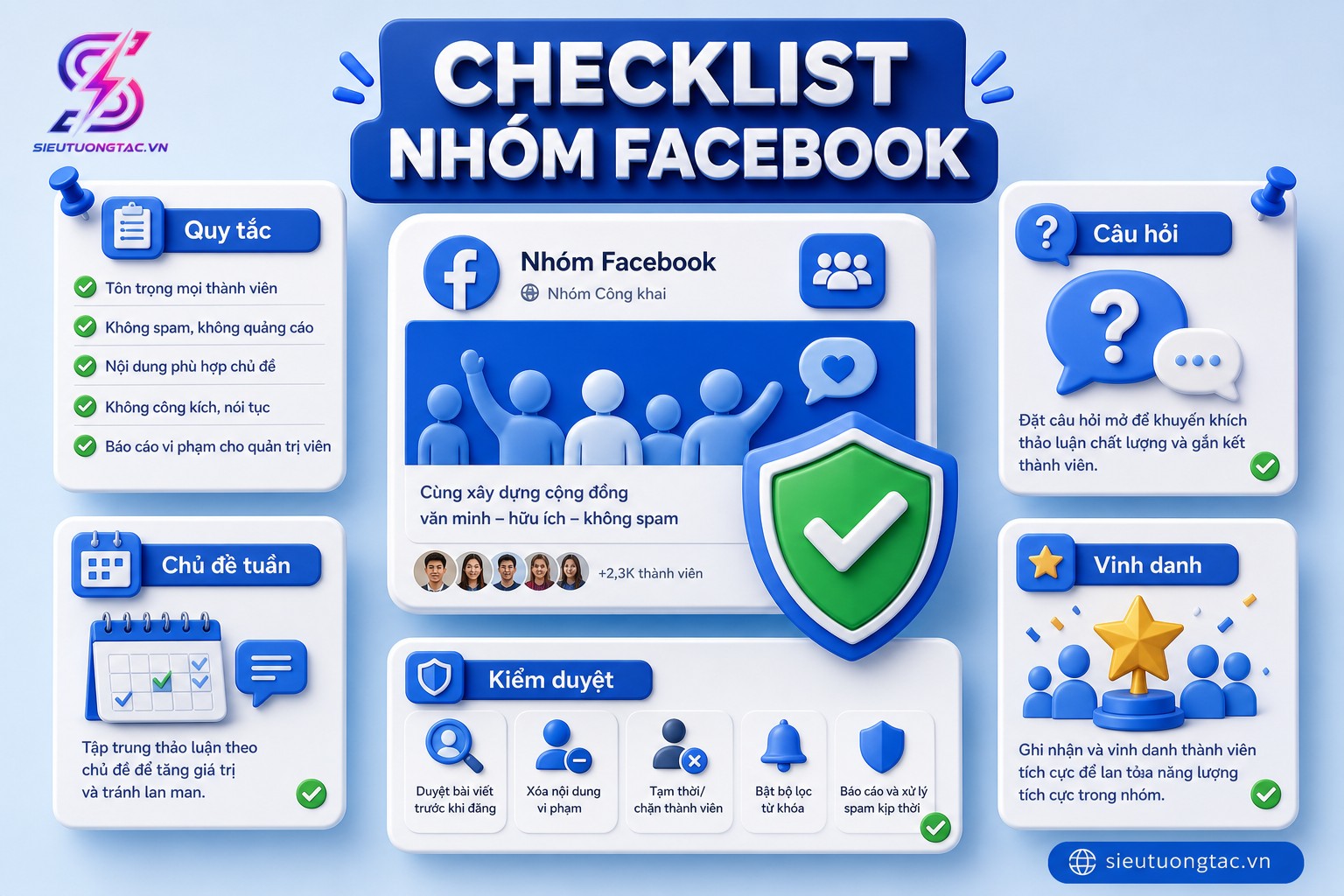Checklist triển khai Facebook