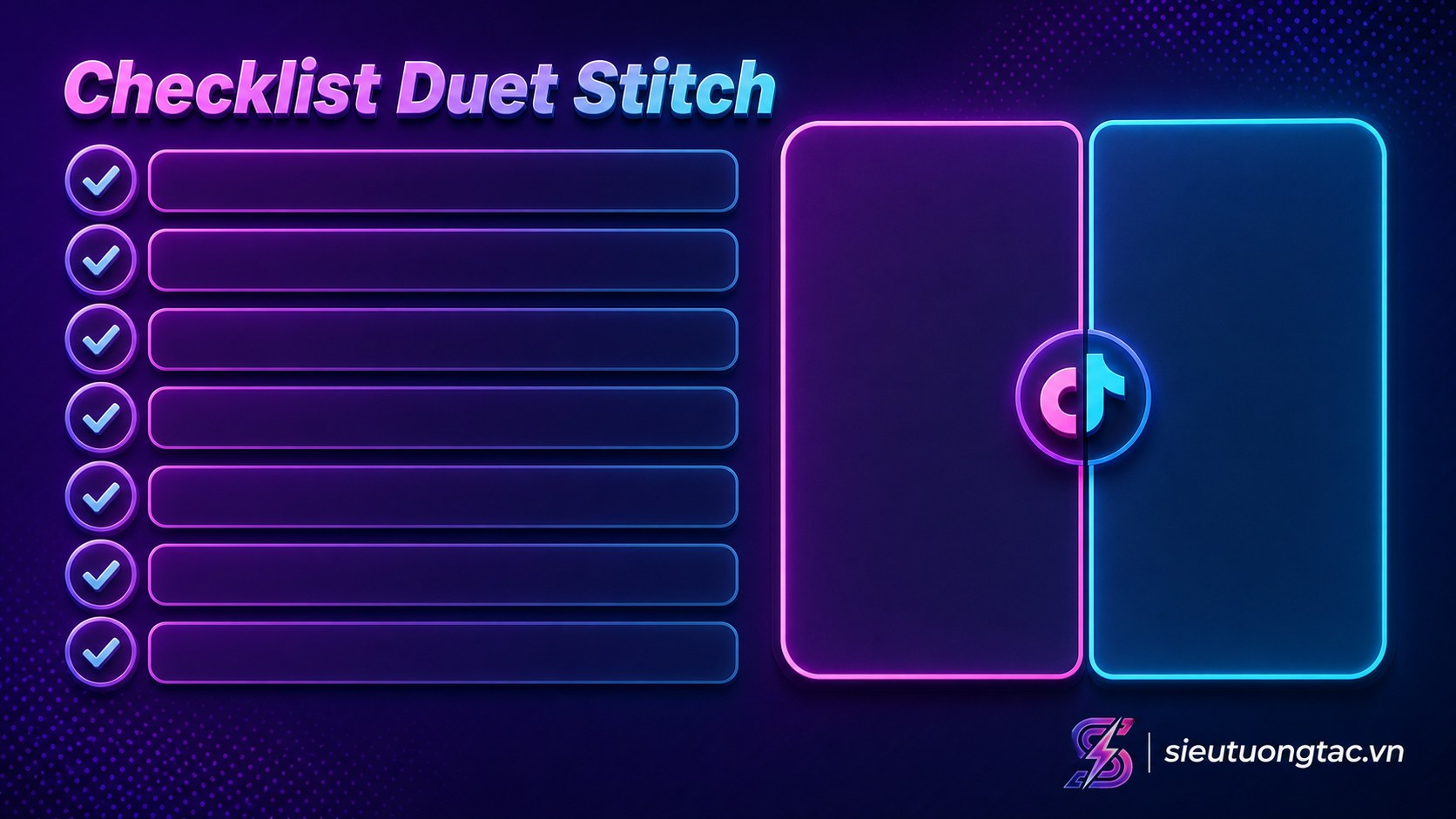 Checklist dịch vụ TikTok