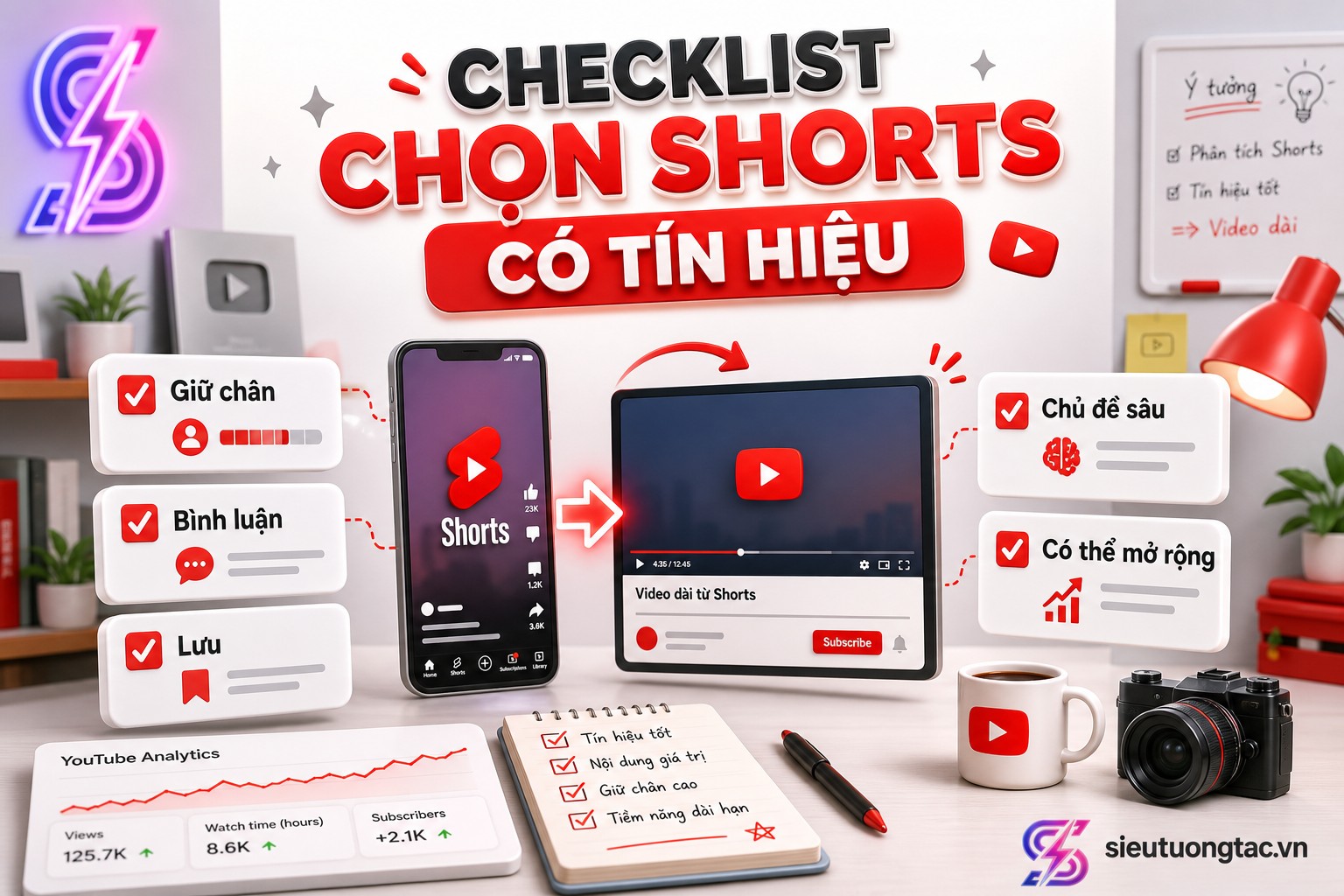 Checklist triển khai YouTube