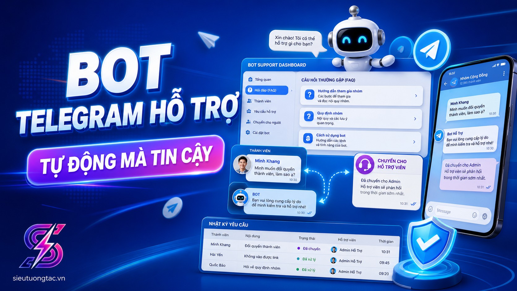Cách dùng bot Telegram hỗ trợ thành viên tự động mà vẫn giữ sự tin cậy