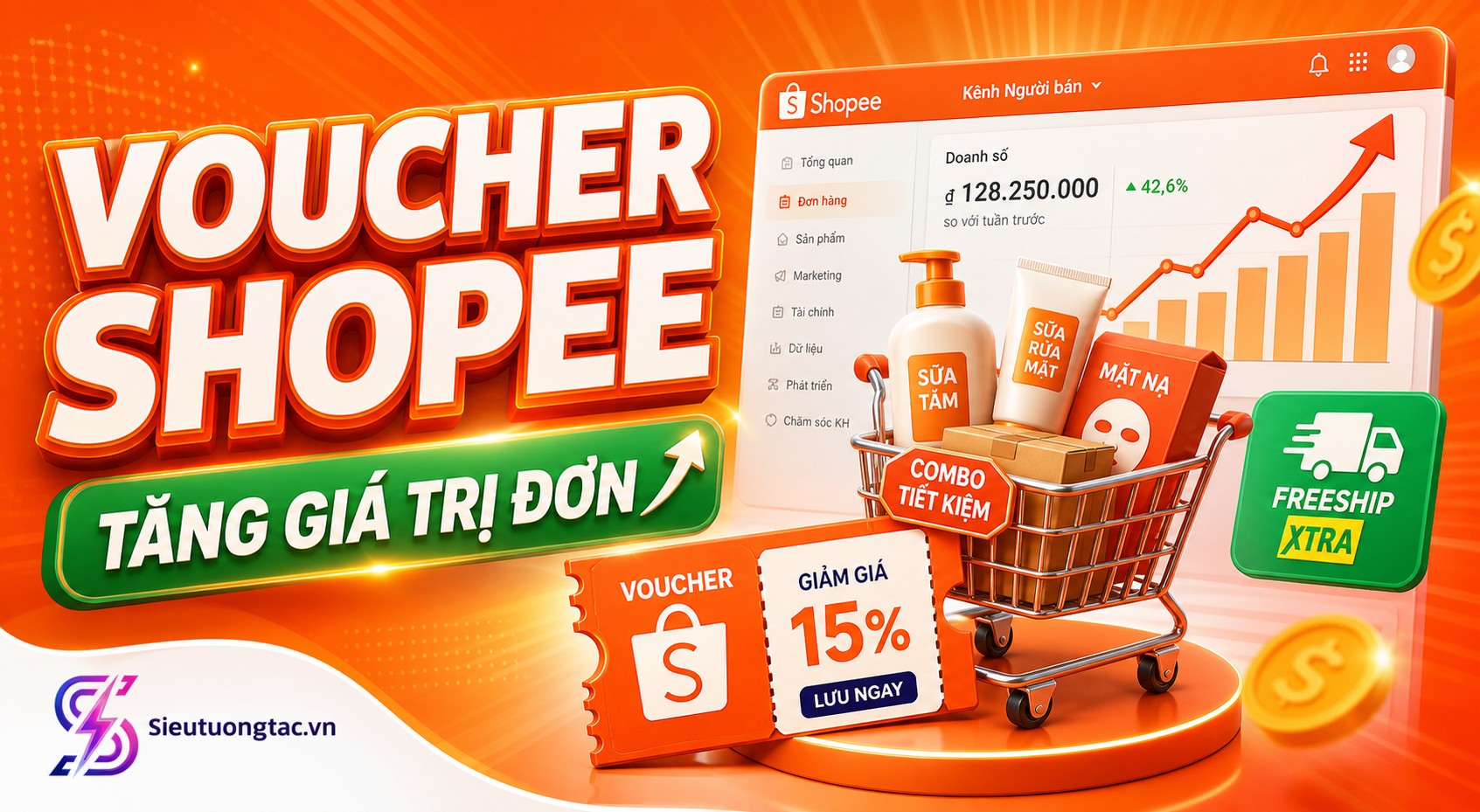Cách dùng voucher Shopee và combo offer để tăng giá trị đơn hàng