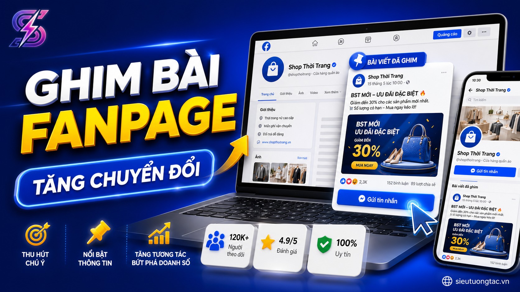 Cách ghim bài fanpage để tăng chuyển đổi từ người mới ghé thăm