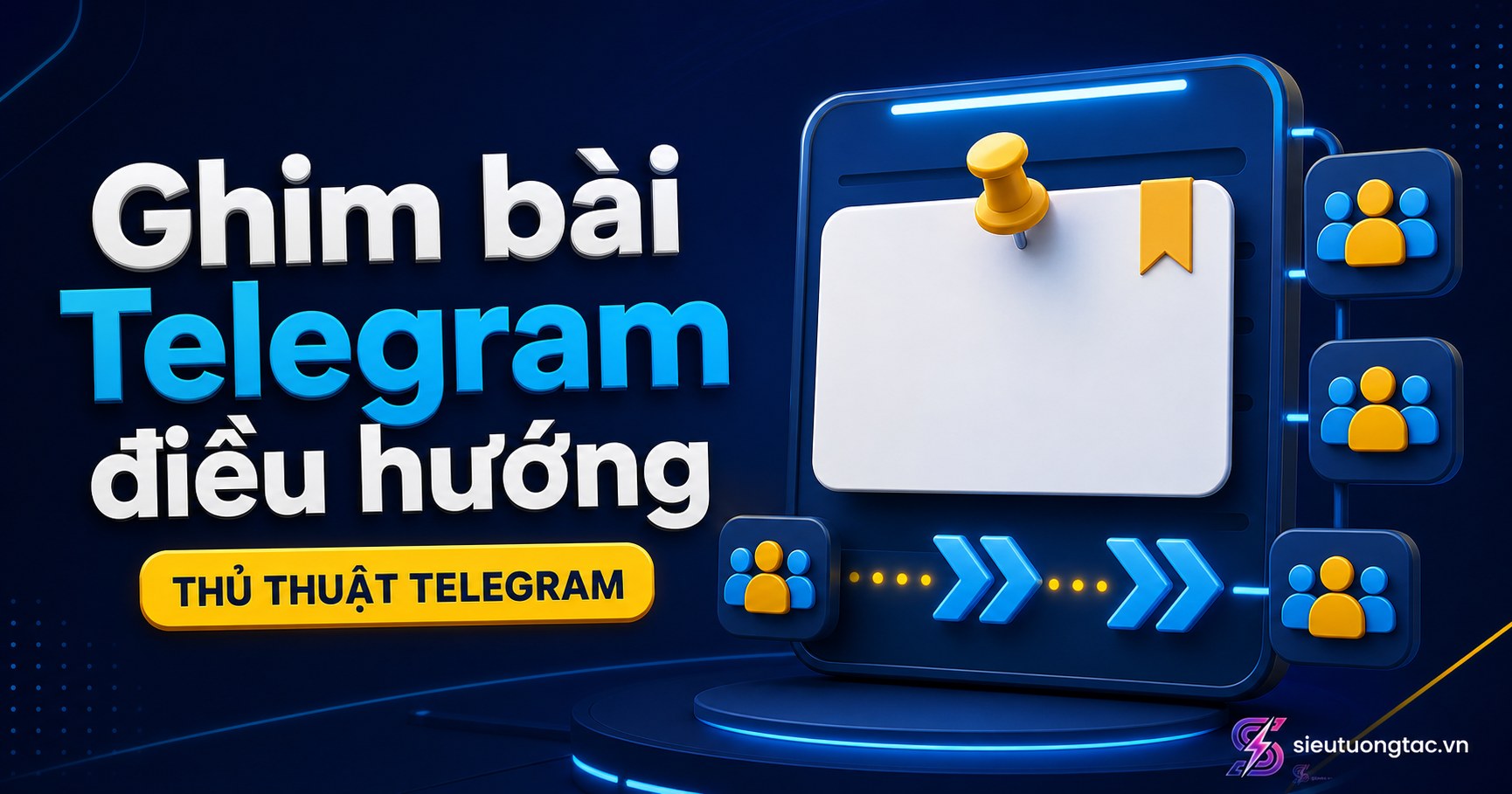 Cách ghim bài Telegram để điều hướng thành viên mới và giảm câu hỏi lặp lại