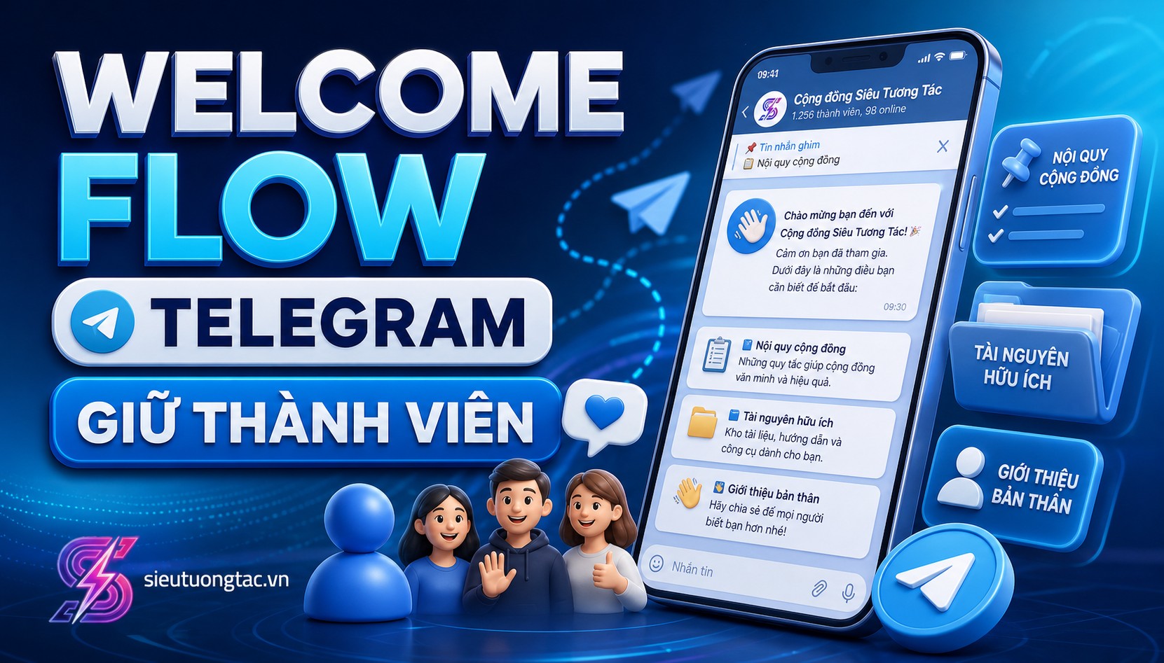 Cách tạo welcome flow Telegram để thành viên mới ở lại lâu hơn