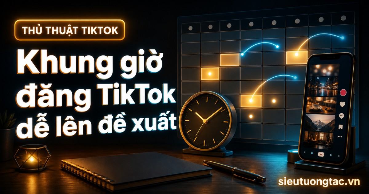 Khung giờ đăng TikTok dễ lên đề xuất và cách tự tìm giờ vàng cho từng kênh