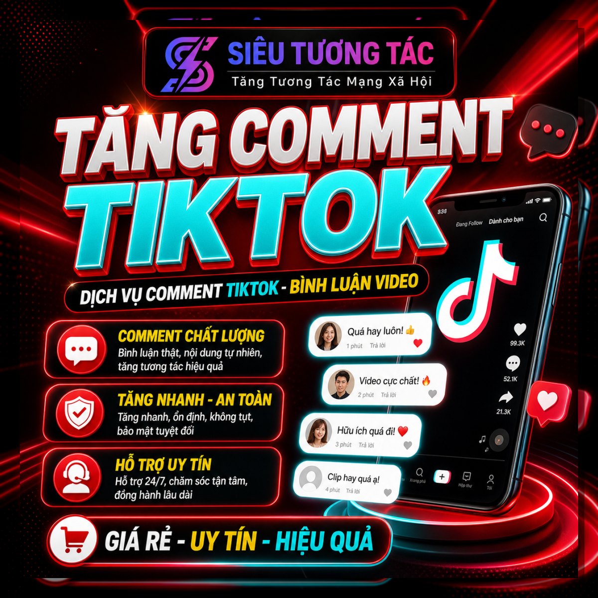 Tăng bình luận video