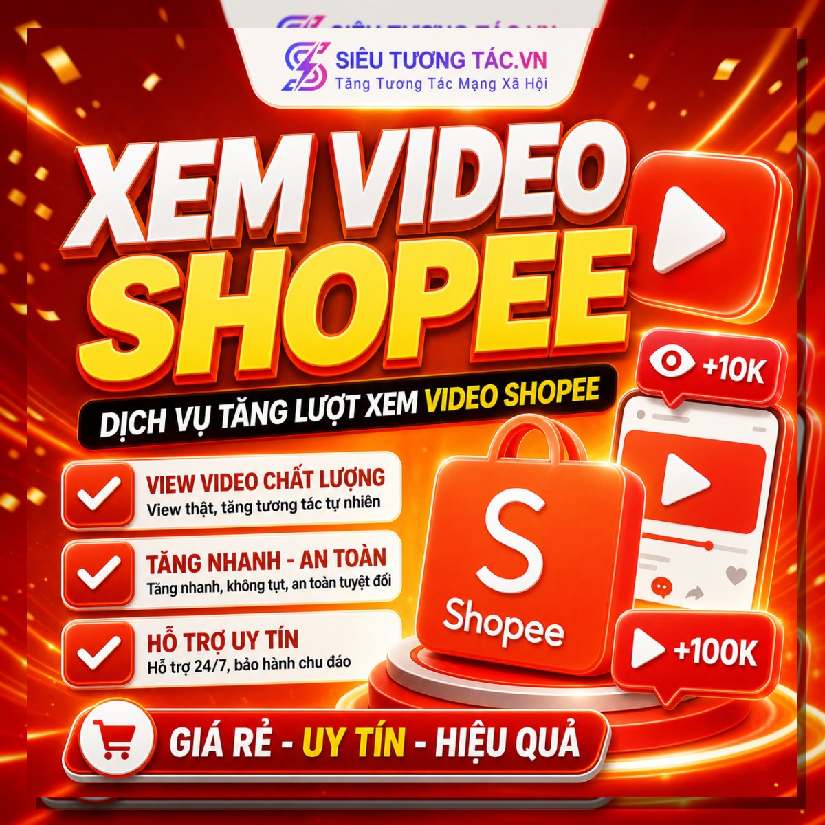Tăng lượt xem video