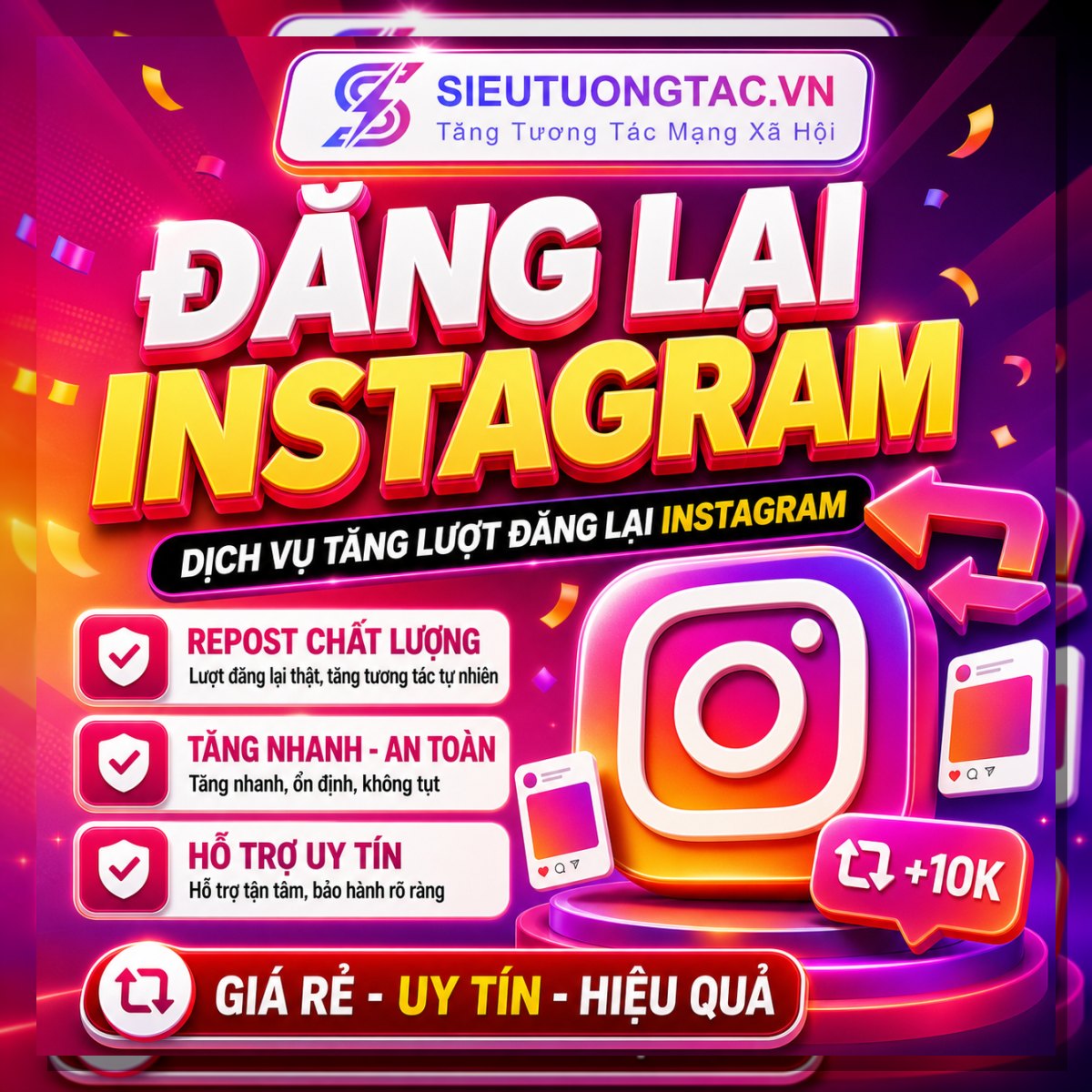 Tăng lượt đăng lại