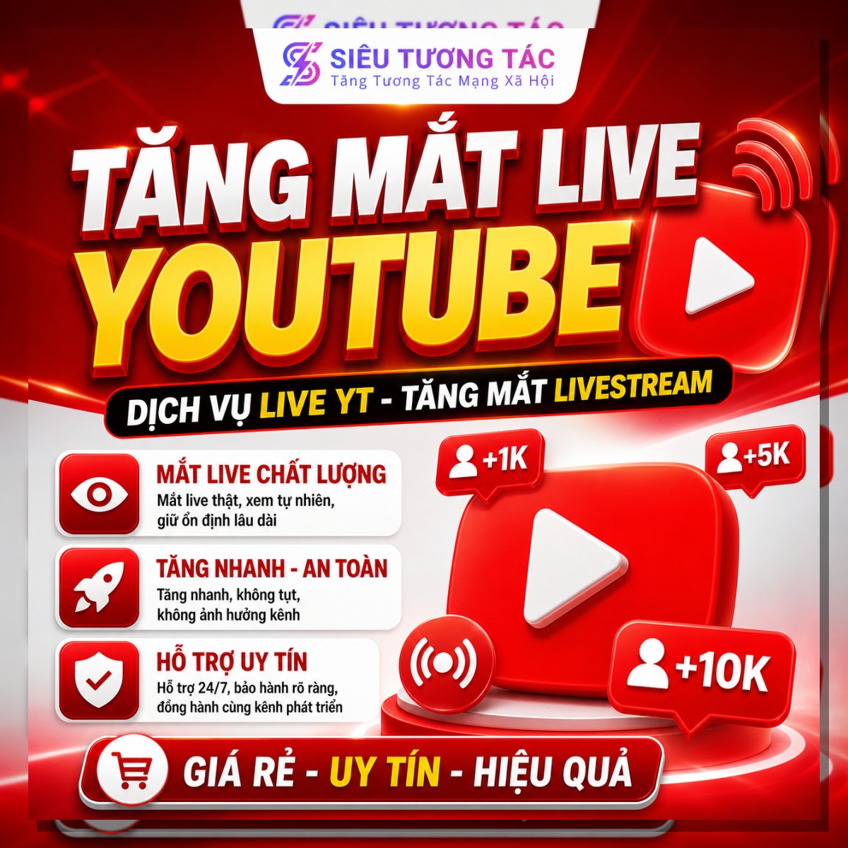 Tăng mắt livestream