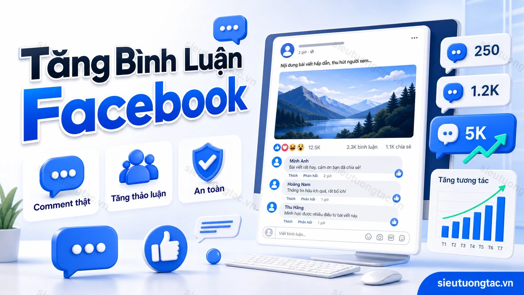 Dịch vụ tăng bình luận Facebook tại Siêu Tương Tác