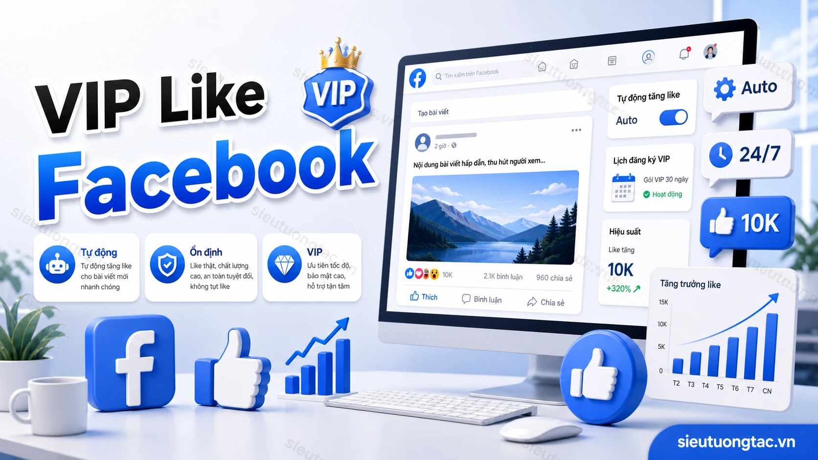 VIP like Facebook tại Siêu Tương Tác