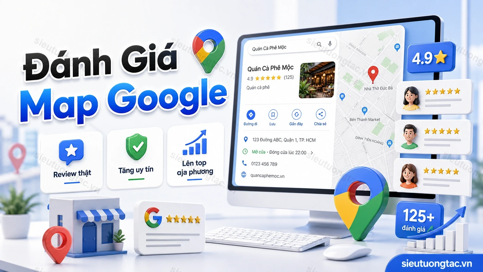 Dịch vụ tăng đánh giá Map Google uy tín tại Siêu Tương Tác