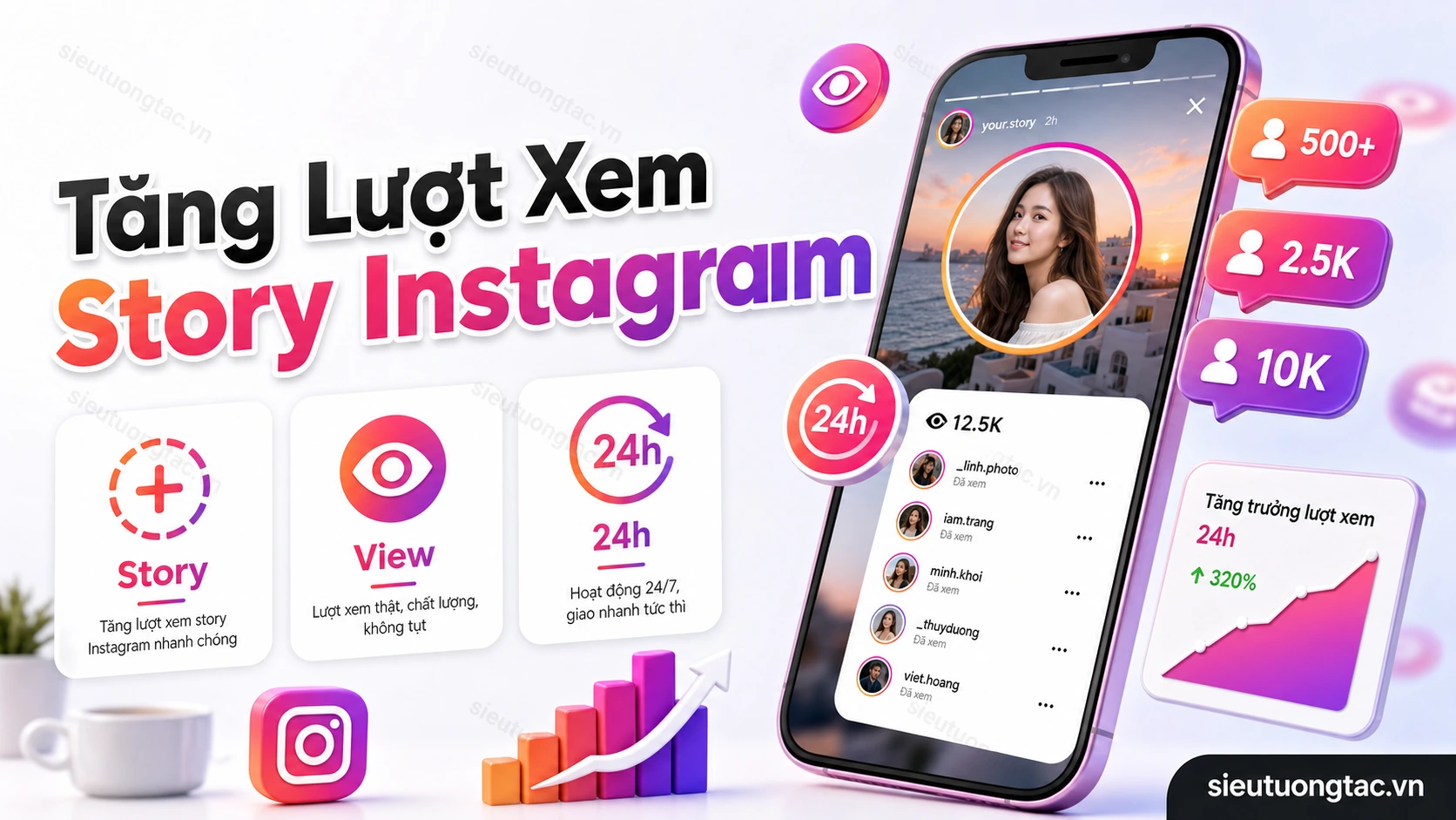 Tăng lượt xem story Instagram tại Siêu Tương Tác