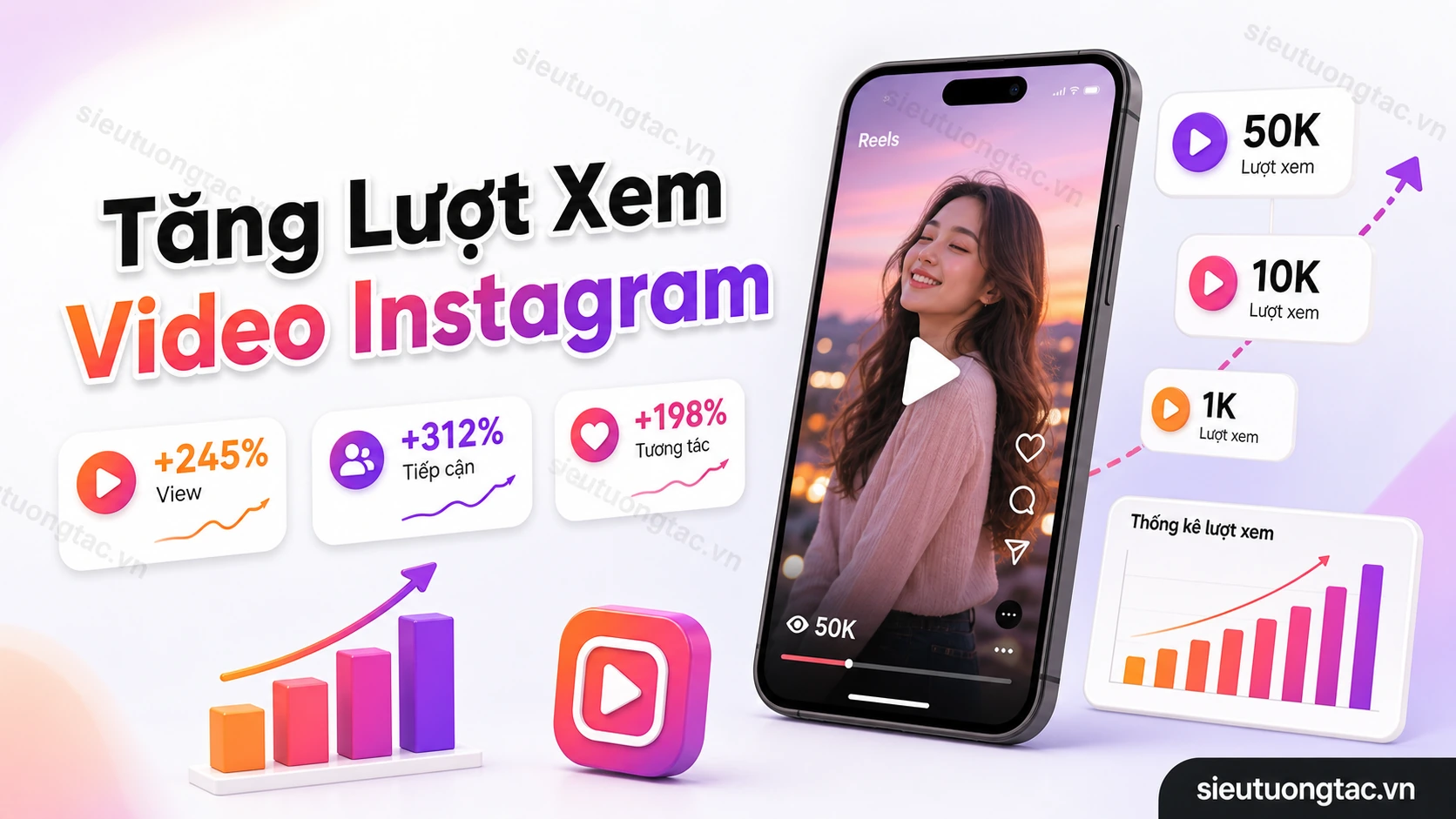 Tăng lượt xem video Instagram tại Siêu Tương Tác