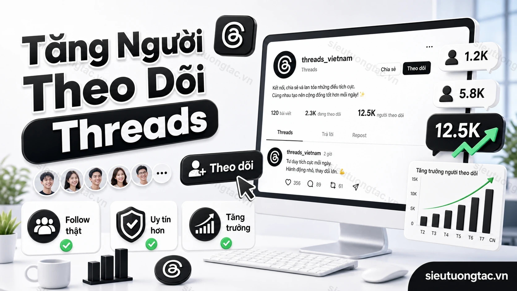 Dịch vụ tăng người theo dõi Threads tại Siêu Tương Tác