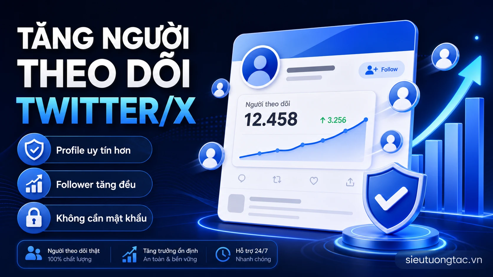 Dịch vụ tăng người theo dõi Twitter/X tại Siêu Tương Tác