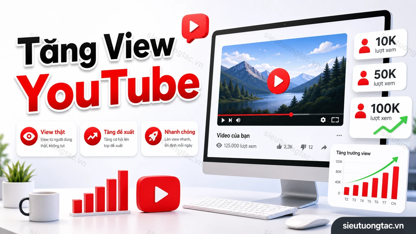 Dịch vụ tăng lượt xem video YouTube tại Siêu Tương Tác